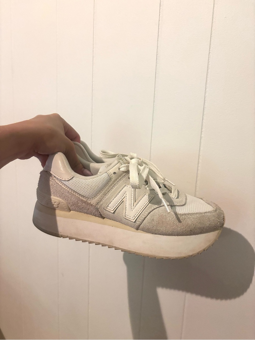New Balance 574 plus Women's Cream 10